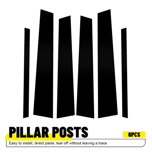 Gloss black door pillar - gloss,
